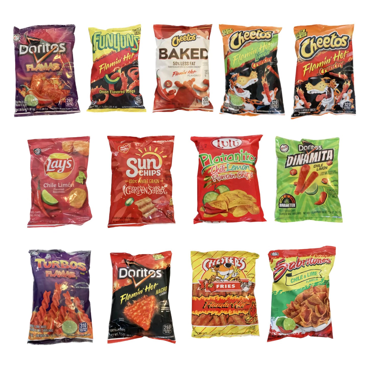 CANDY BOX USA Deluxe Spicy Chips Mystery Box, 10 random treats