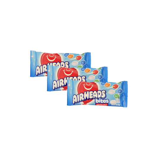 Airheads Bites, Soft and Chewy Candy, 2 oz, Original Fruit